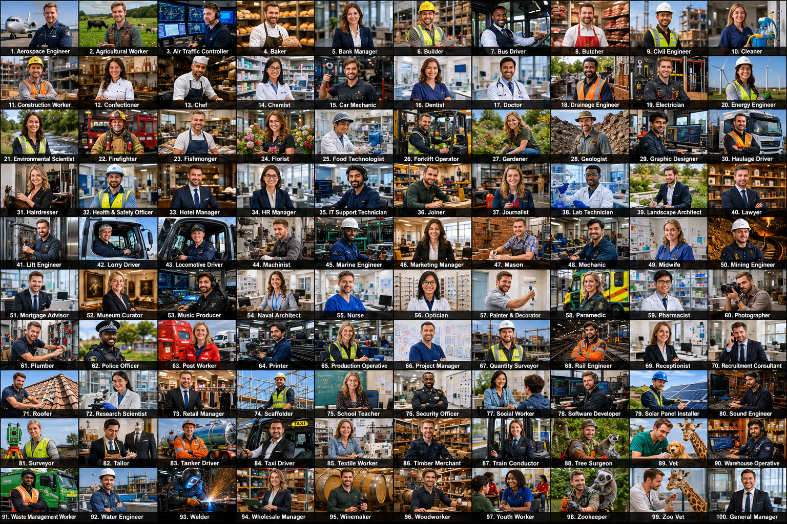 A mosaic of people across Britain